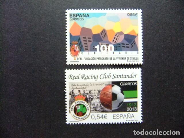 Selos: NUT ESPA&Ntilde;A ESPAGNE 2014 / RACING SANTARDER y PATRONATO de VIVIENDA / EDIFIL 4853 / 4854 MNH