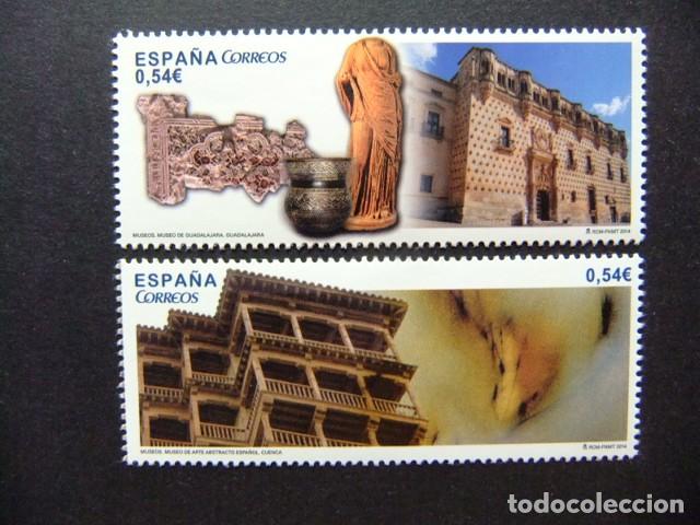 Selos: NUT ESPA&Ntilde;A ESPAGNE 2014 / MUSEO de GUADALAJARA y MUSEO ARTE en CUENCA / EDIFIL 4873 / 4874 MNH