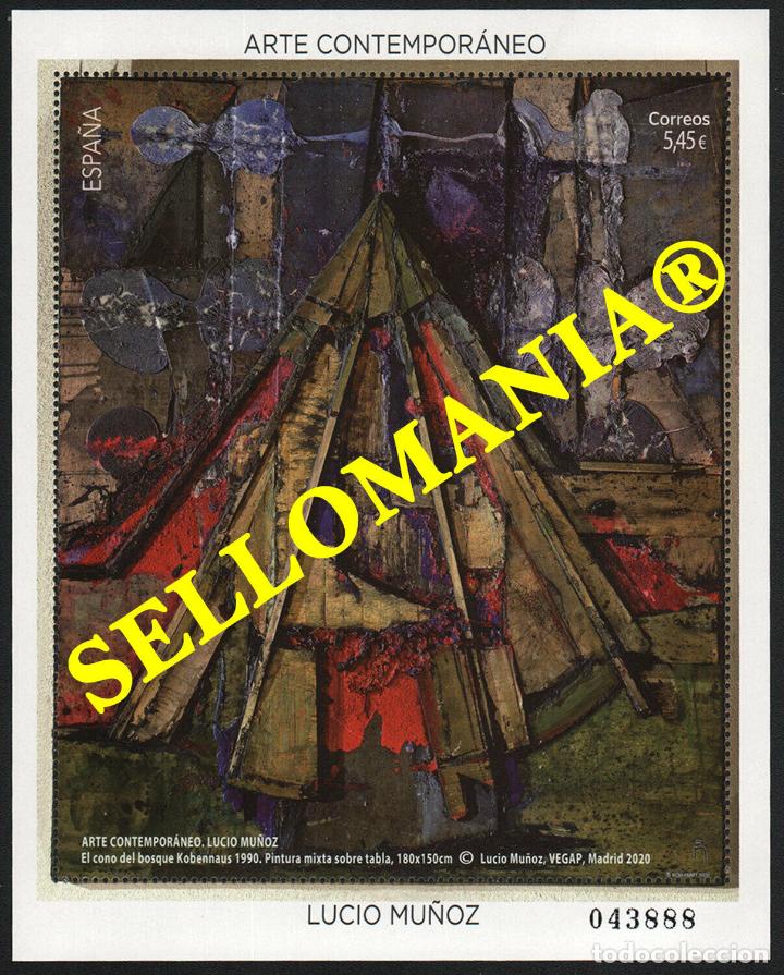 Sellos: 2020 ARTE CONTEMPORANEO LUCIO MU&Ntilde;OZ CONTEMPORARY ART ** MNH HB SHEET TC23743