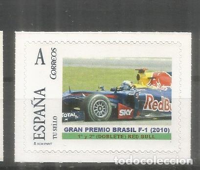 Sellos: ESPA&Ntilde;A TUSELLO CAR AUTOMOVILISMO FORMULA F1 MOTORING GP BRASIL 2010 RED BULL