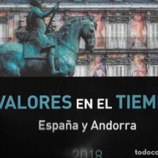Sellos: ESPAÑA. AÑO 2018 LIBRO DE CORREOS CON LOS SELLOS DE ESPAÑA Y ANDORRA