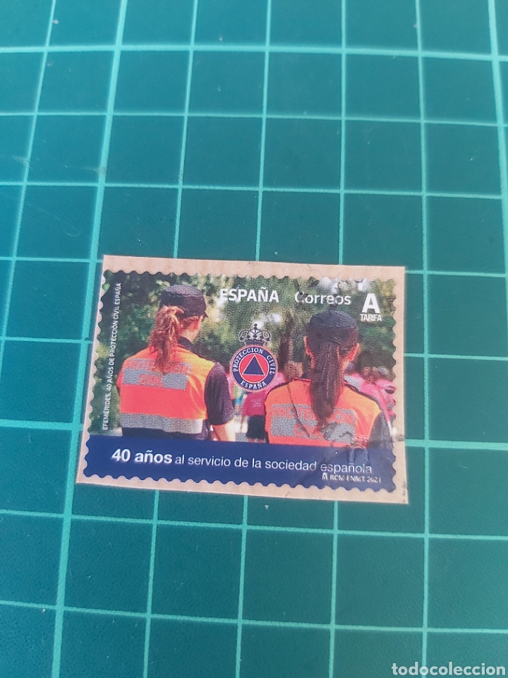 Timbres: 2021 servicio sociedad espa&ntilde;ola protecci&oacute;n civil 2021 usada o NUEVA SOLICITA FALTAS EDIFIL