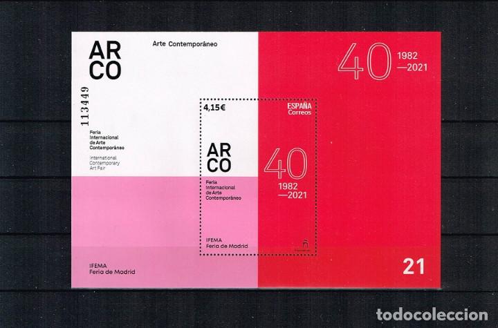 Sellos: Espa&ntilde;a 2021 - Hoja Bloque - ARCO - Foto 1