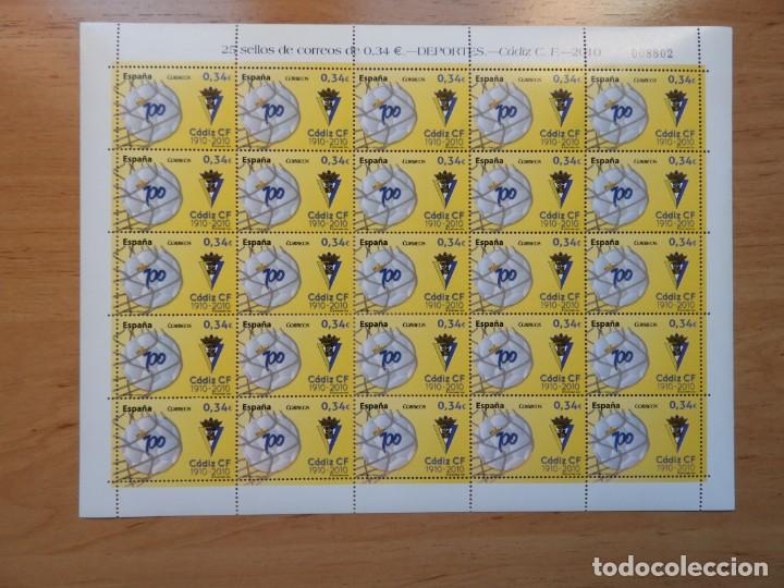 Sellos: HOJA COMPLETA DEL CENTENARIO DEL CADIZ - Foto 1