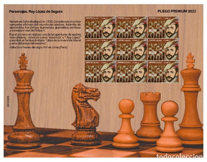 pliego premium sello ruy lopez ajedrez correos - Comprar Selos Felipe VI no  todocoleccion