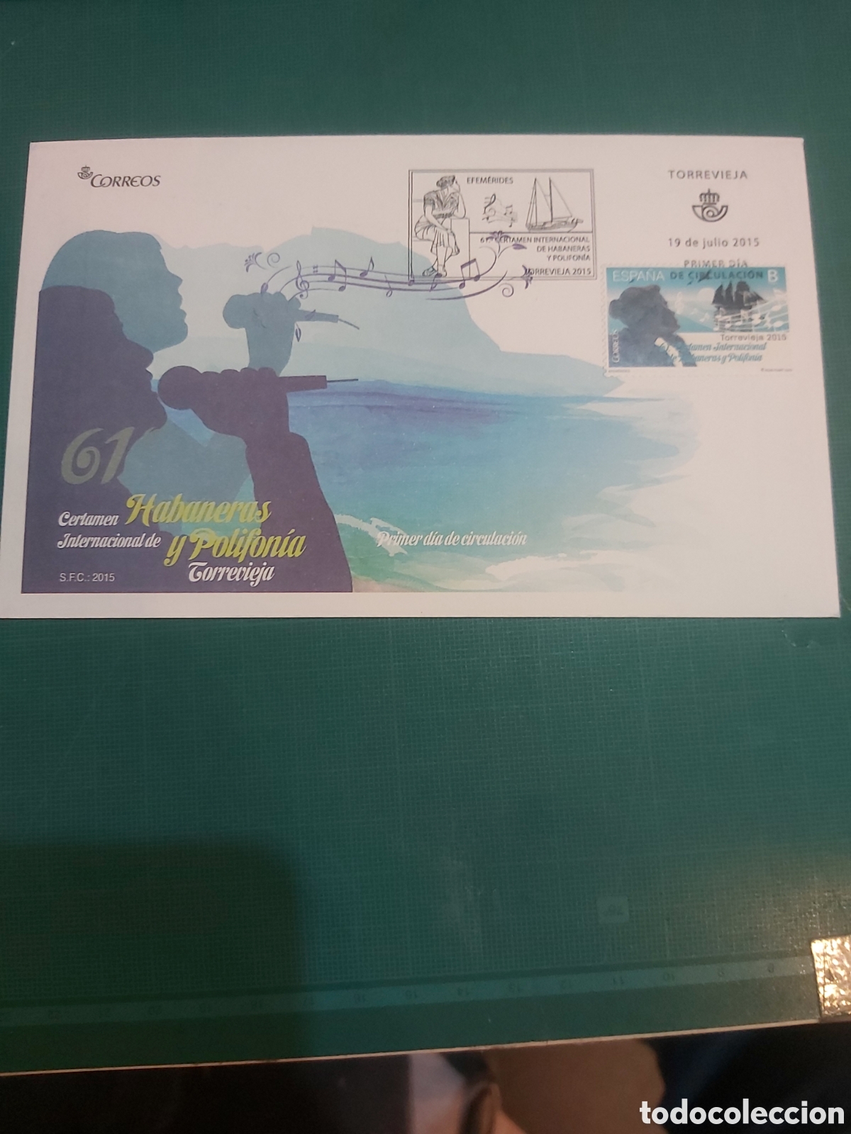 Stamps: M&uacute;sica habaneras y polifon&iacute;a barcos naturaleza edifil 4981
