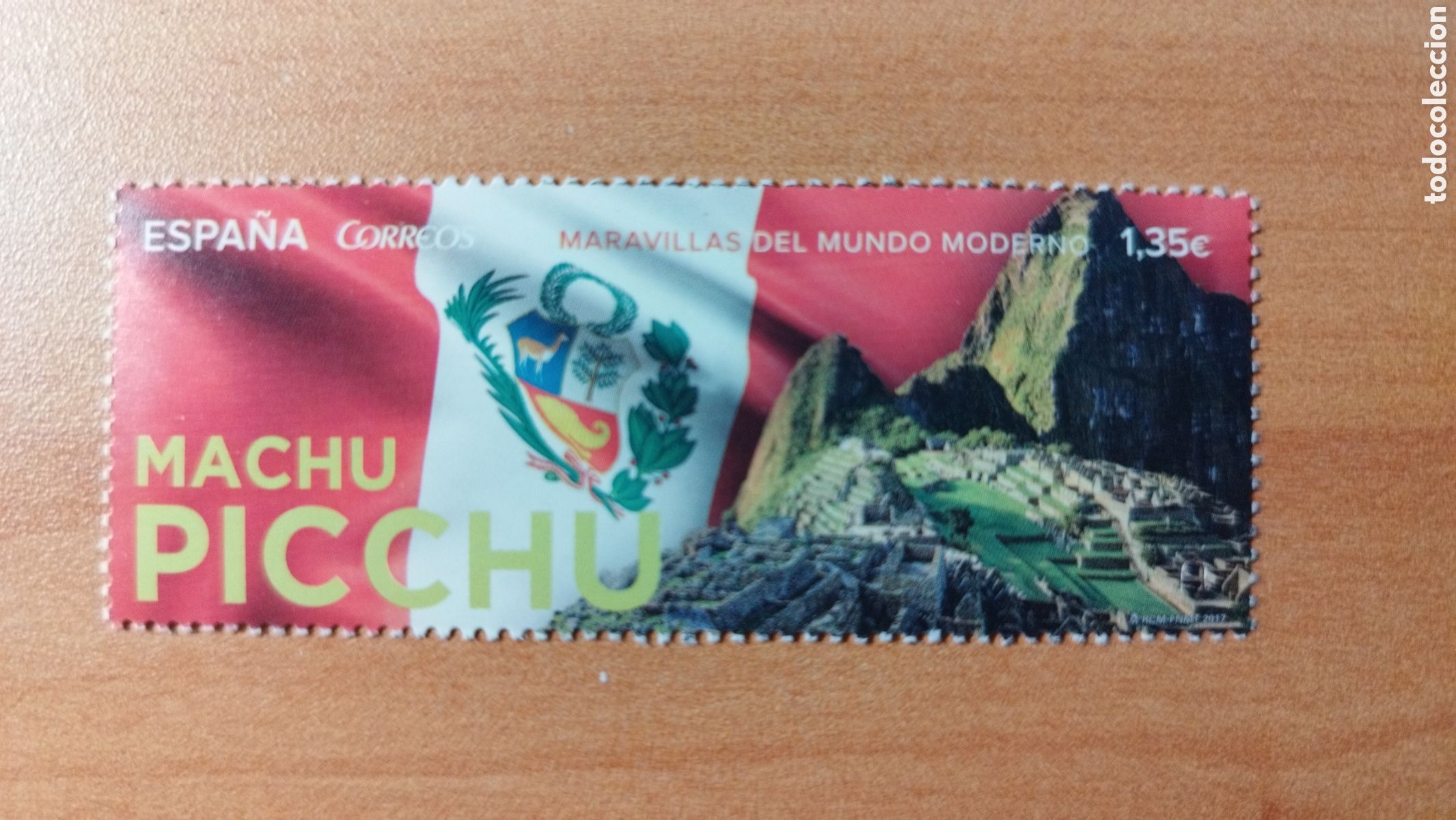 Sellos: Espa&ntilde;a 2017.- Machu Picchu - Foto 1