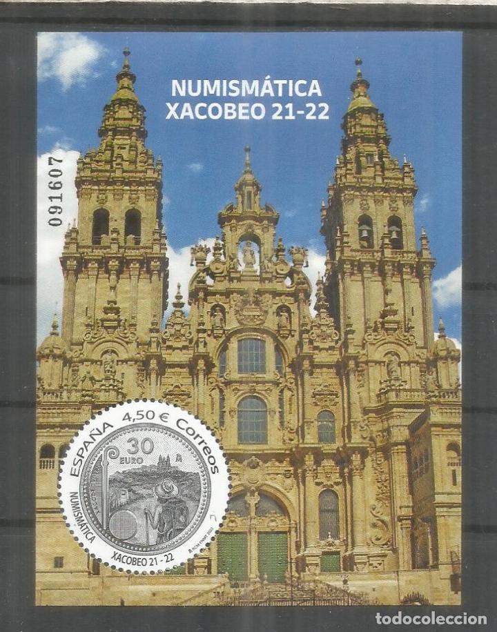 Stamps: ESPA&Ntilde;A SPAIN CAMINO DE SANTIAGO XACOBEO MONEDA COIN 2022