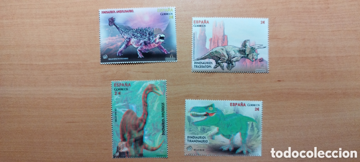 Sellos: ESPA&Ntilde;A 2015 Dinosaurios - Foto 1