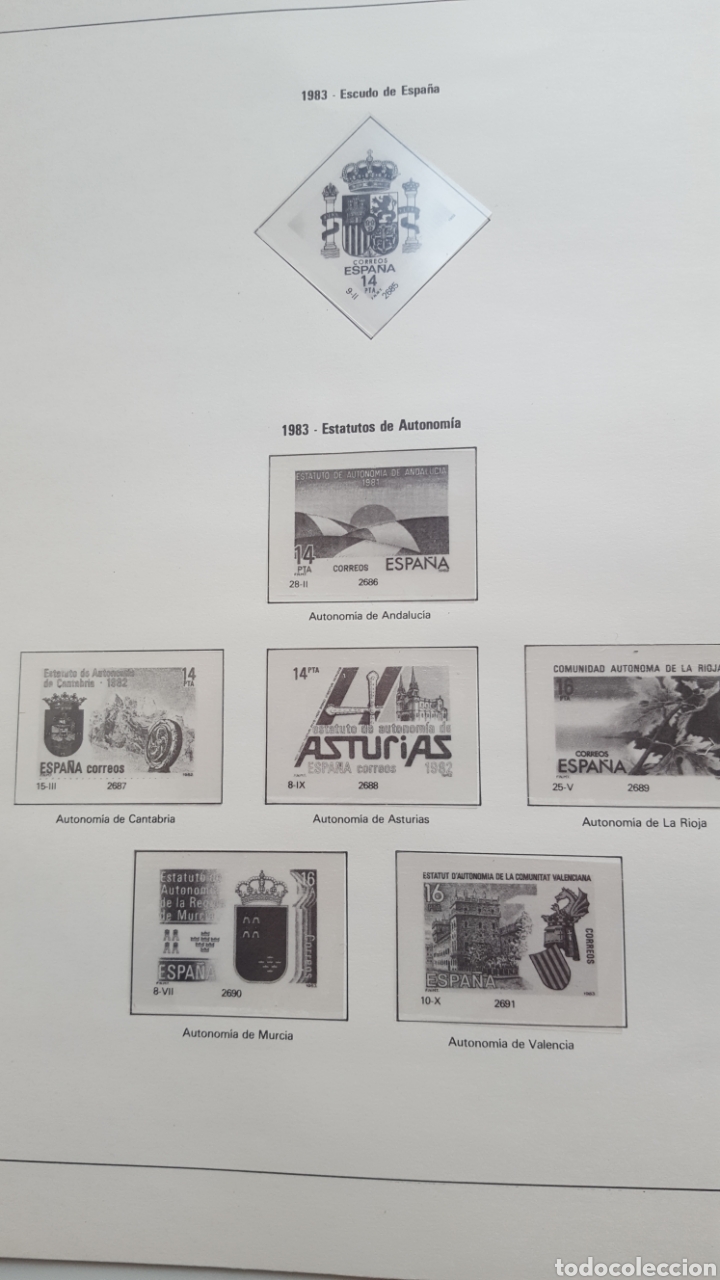 Briefmarken: A&ntilde;o 1983 Hojas Edifil