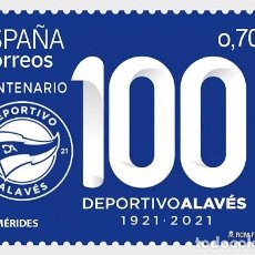 Sellos: SPAIN 2021 CENTENARY OF DEPORTIVO ALAVES MNH** TO FACIAL VALUE MNH**. Lote 391223089
