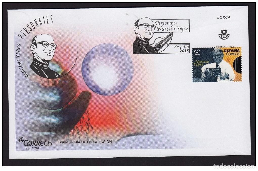 Sellos: Spain 2015 - FDC Narciso Yepes - Foto 1