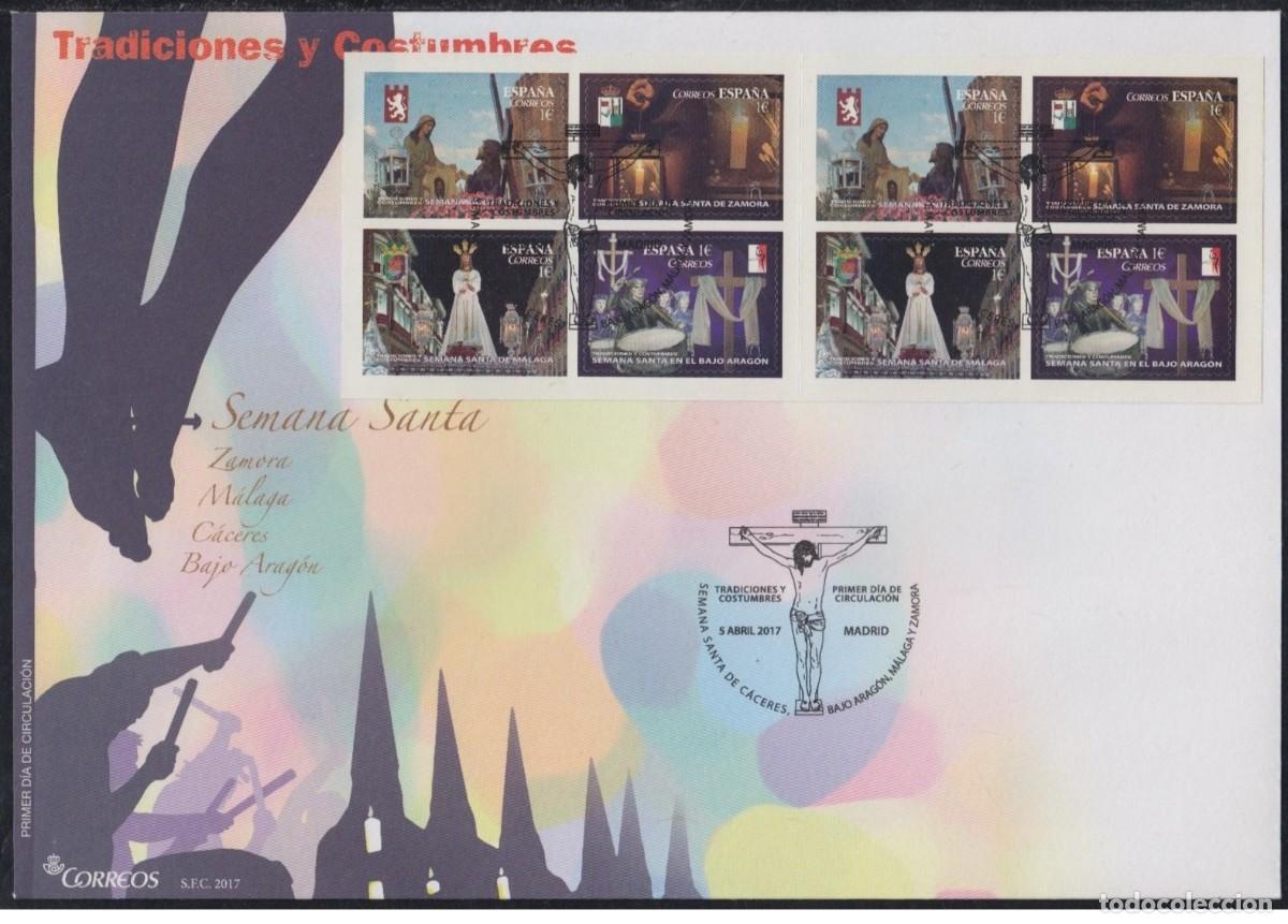 Sellos: Spain 2017 - FDC Semana Santa - Foto 1