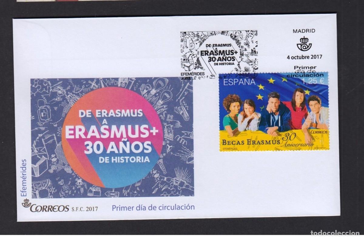 Sellos: Spain 2017 - FDC Erasmus - Foto 1