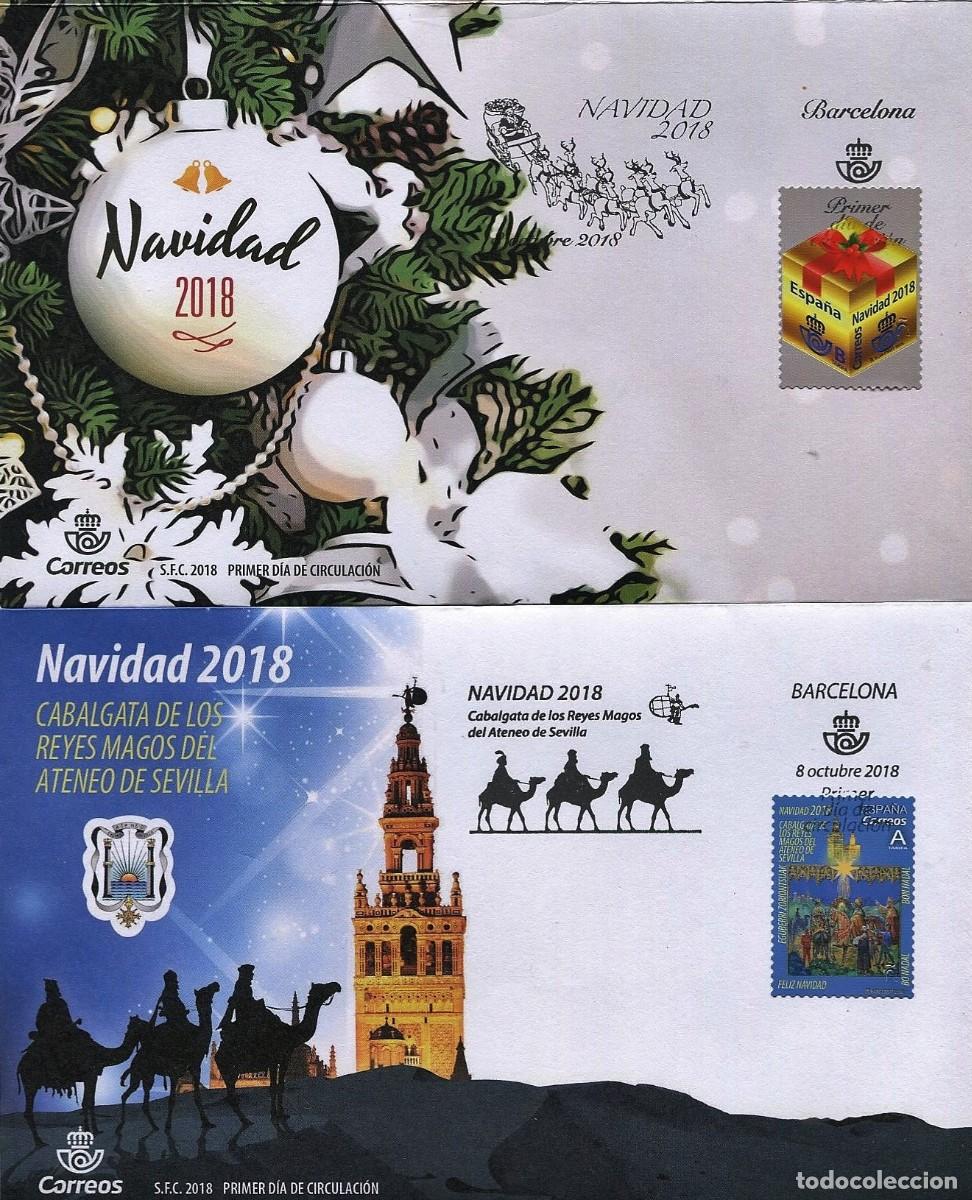 Sellos: Spain 2018 - FDC Christmas set - Foto 1