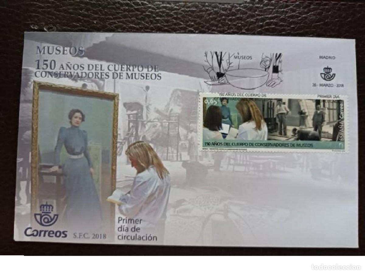 Sellos: Spain 2018 - FDC Museos - Foto 1