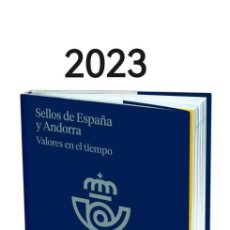 Sellos: VALORES EN EL TIEMPO. LIBRO DE CORREOS AÑO 2023. SIN SELLOS