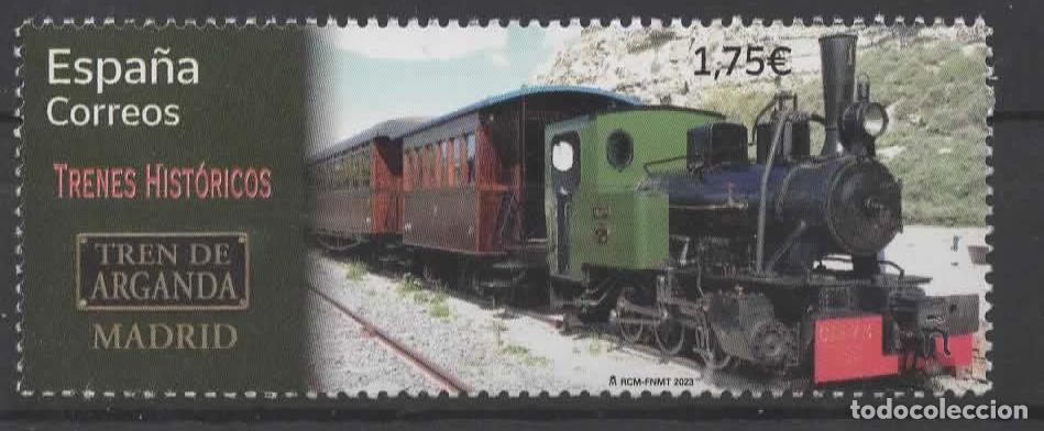 Francobolli: ESPA&Ntilde;A SPAIN FERROCARRIL RAILWAY TREN HISTORICO DE ARGANDA