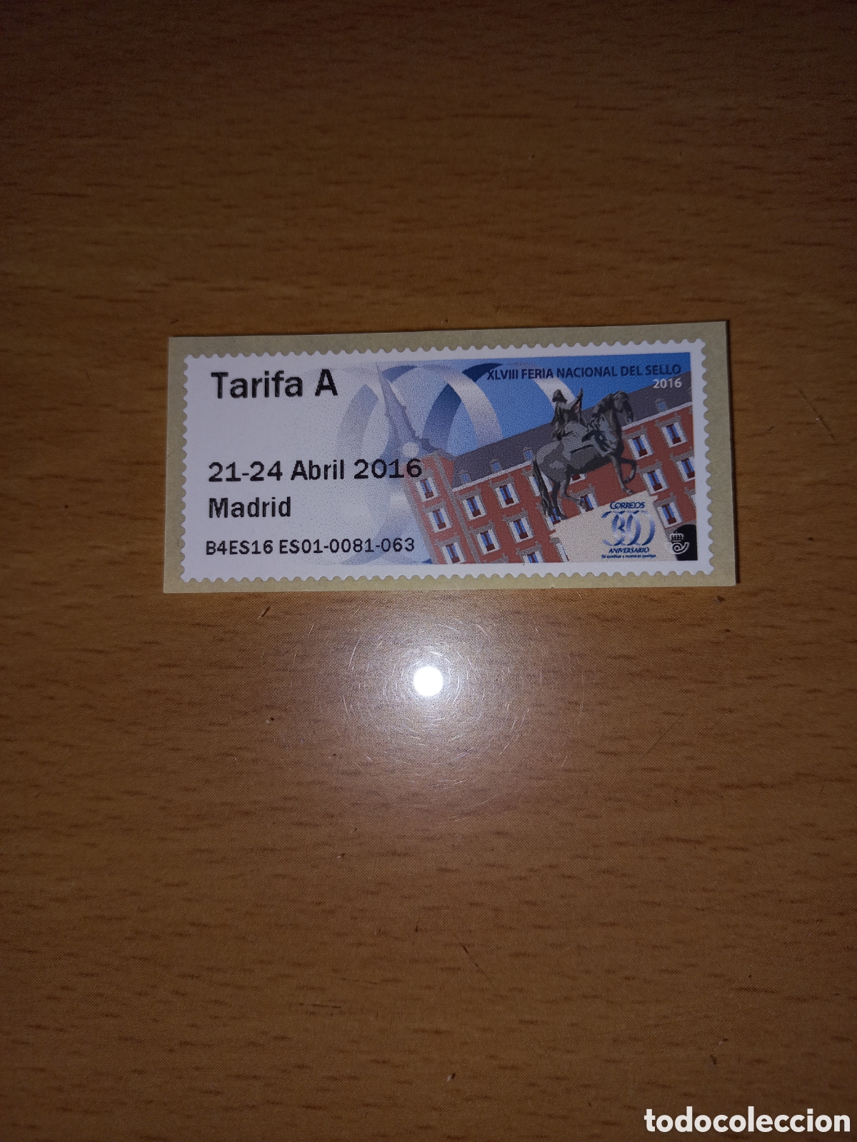 Sellos: ATMS TARIFA A MADRID 2016. - Foto 1
