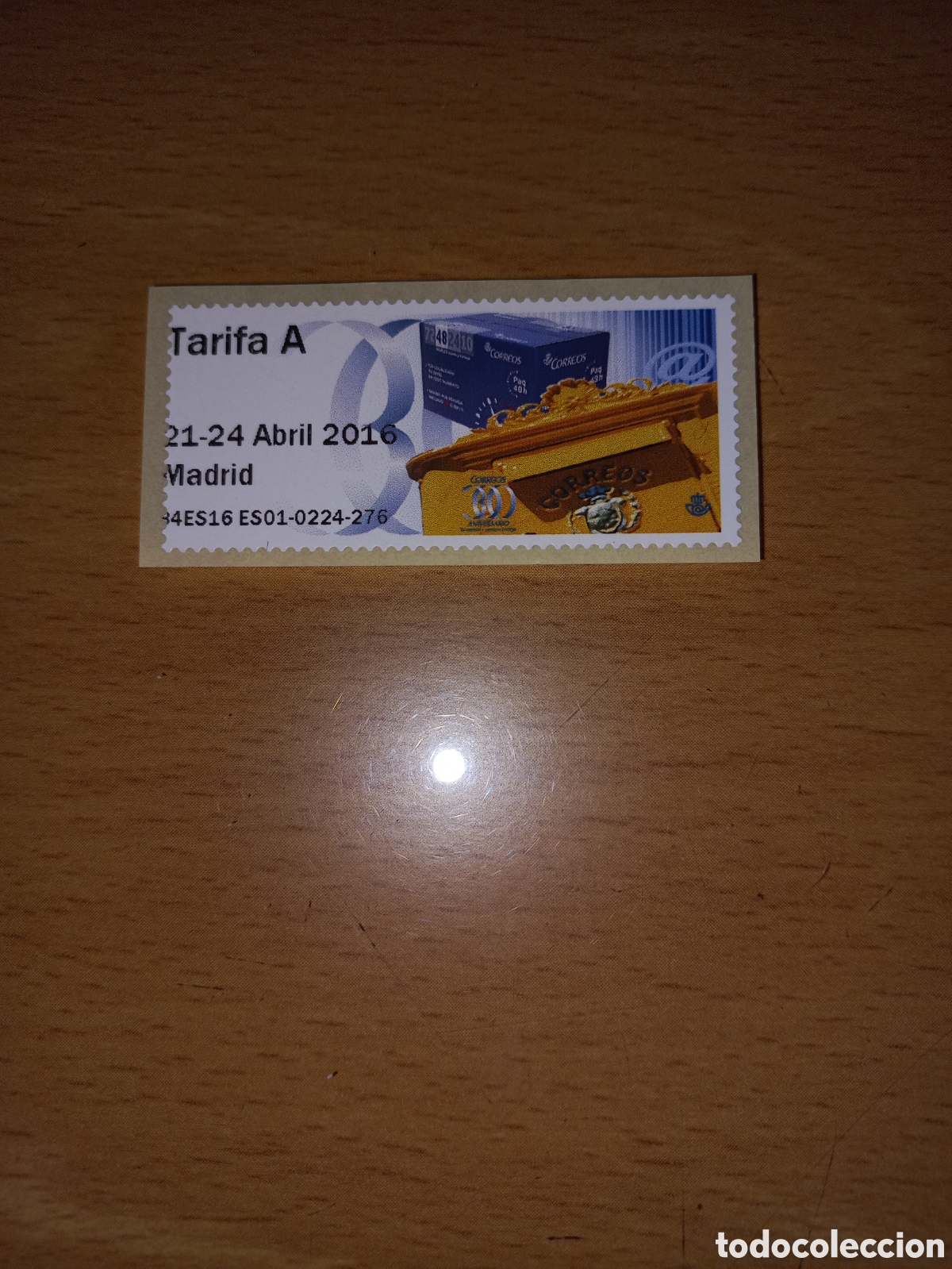 Sellos: ATMS TARIFA A MADRID 2016. - Foto 1