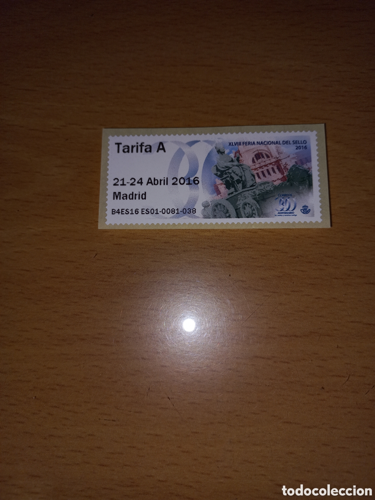 Sellos: ATMS TARIFA A MADRID 2016. - Foto 1