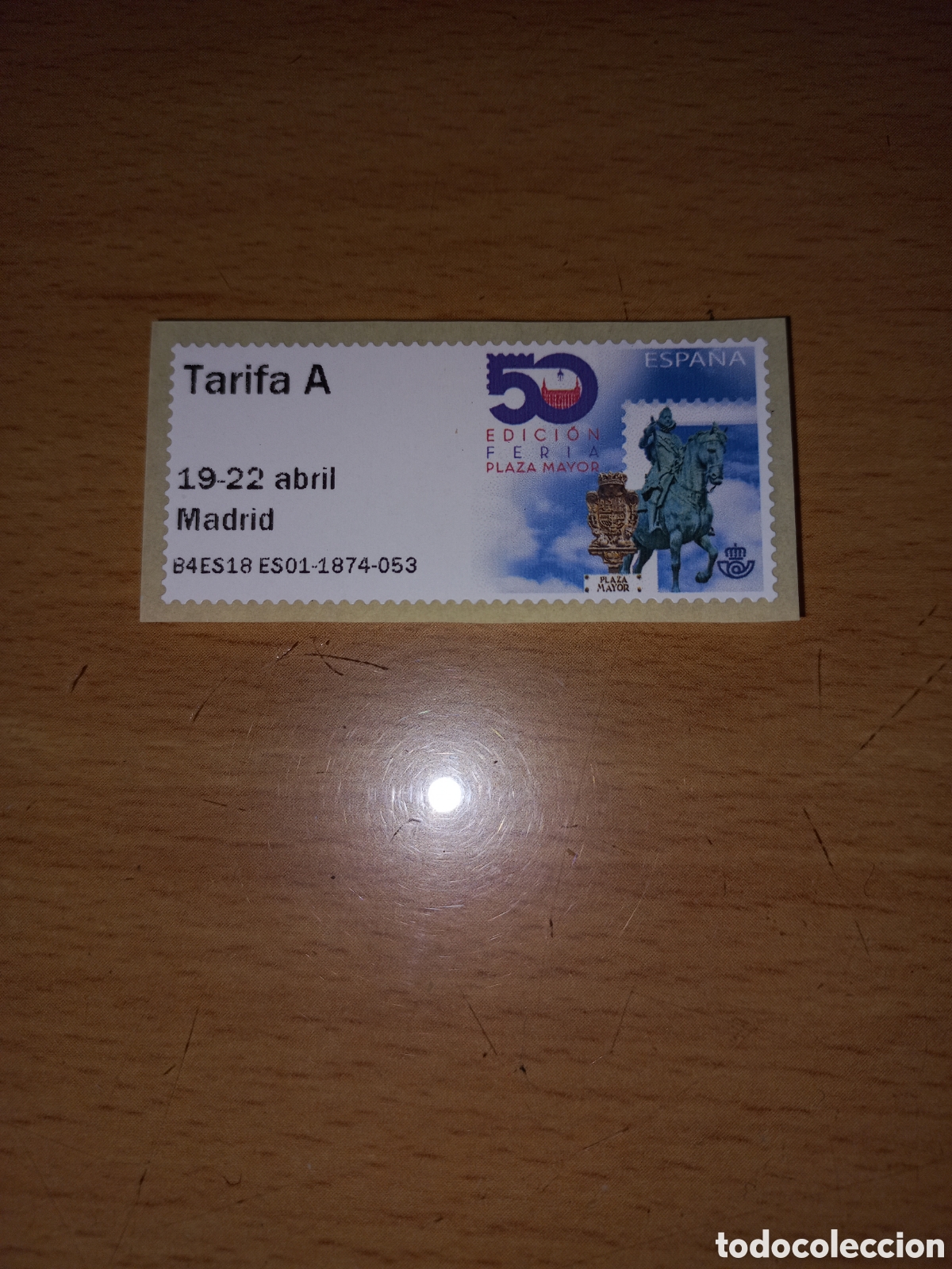 Sellos: ATMS TARIFA A MADRID. - Foto 1