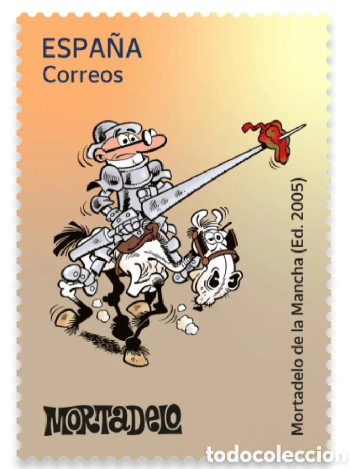 Sellos: ESPA&Ntilde;A 2024 - CRIPTOSELLO - MORTADELO DE LA MANCHA - Foto 2