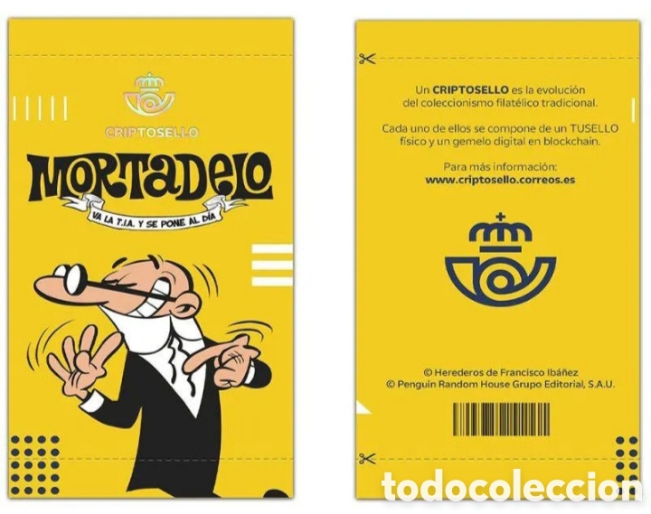 Sellos: ESPA&Ntilde;A 2024 - CRIPTOSELLO - MORTADELO DE LA MANCHA - Foto 1