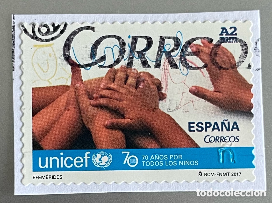 Sellos: Espa&ntilde;a. UNICEF. 2017 - Foto 1