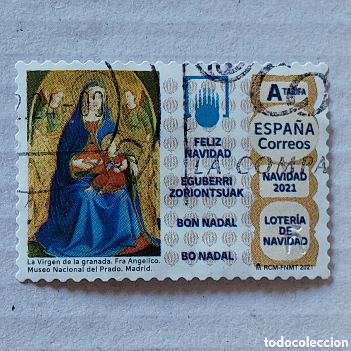 Sellos: 2021 Espa&ntilde;a Usado Navidad - Foto 1