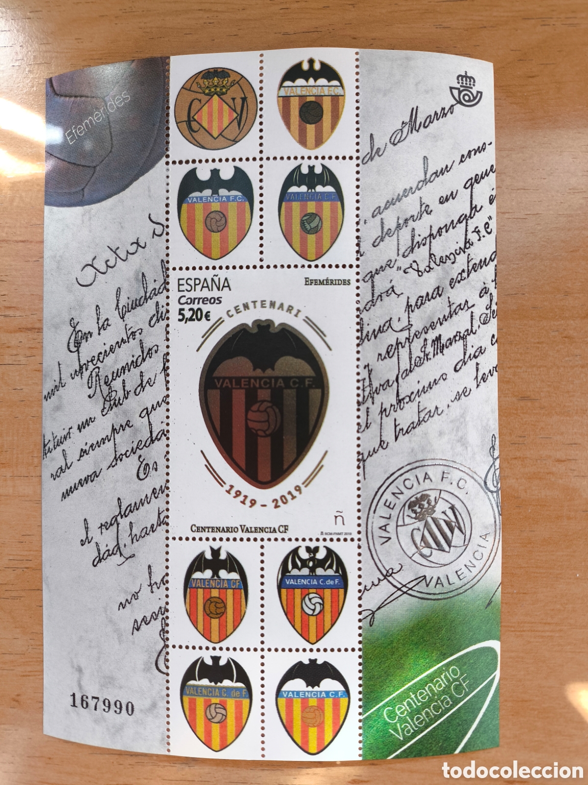 Sellos: H.B. centenario Valencia nueva - Foto 1