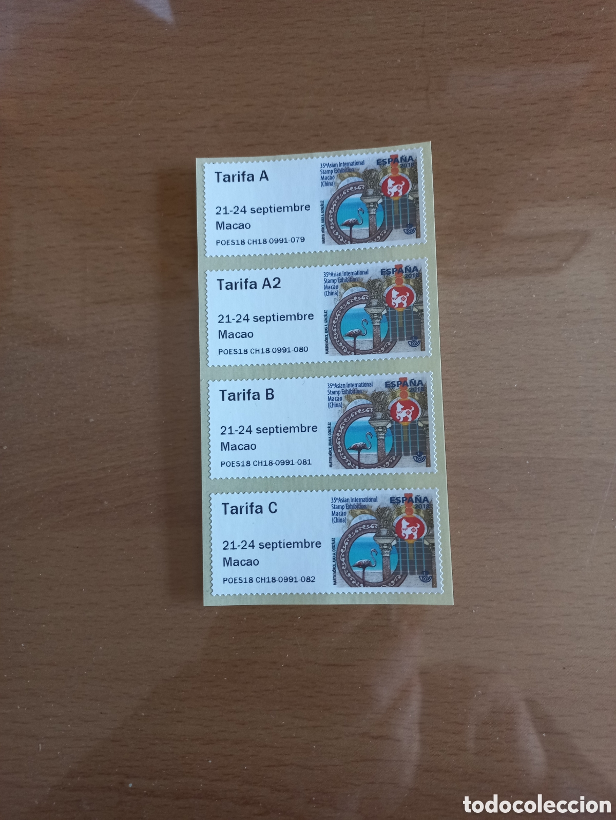 Sellos: ATMS 4 TARIFAS MACAO 2018 - Foto 1