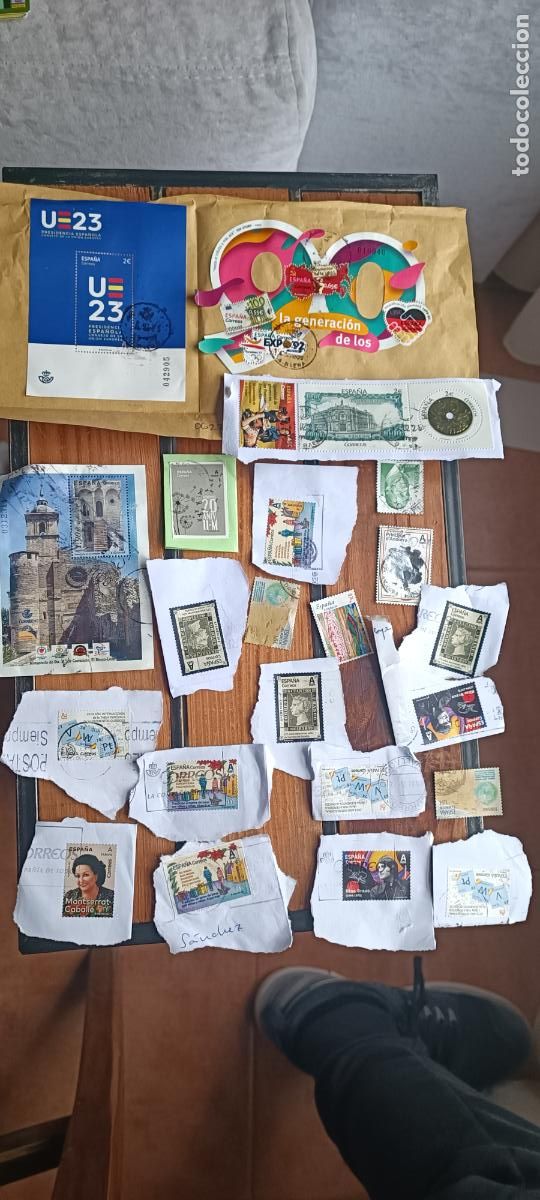 Sellos: LOTE DE SELLOS ACTUALES ESPA&Ntilde;A USADO SIN DESPEGAR - LOS DE LA FOTO OFERTA