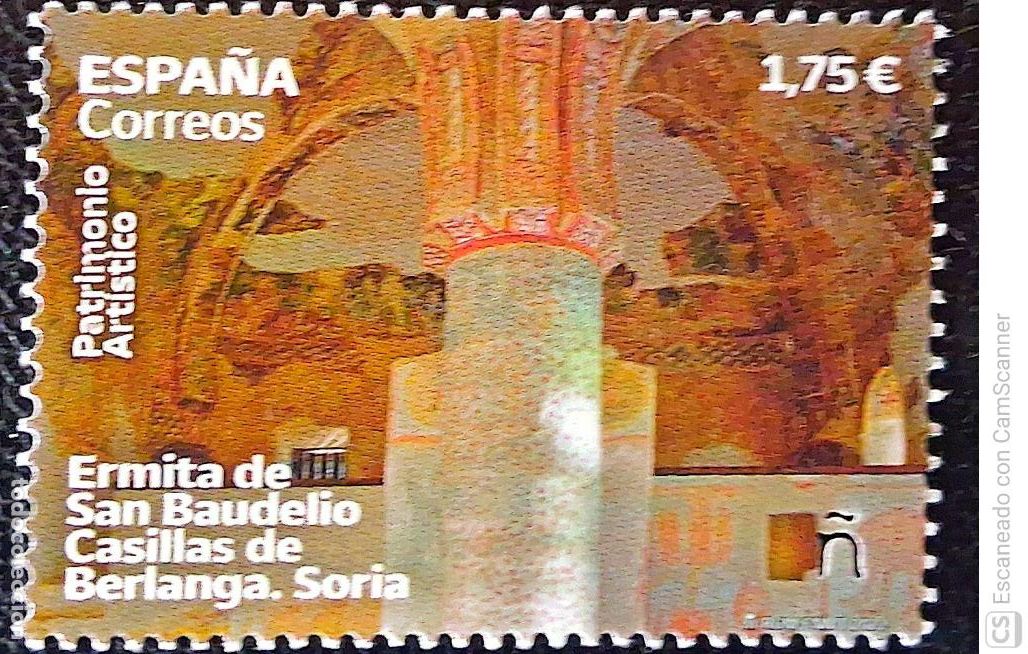 Sellos: Espa&ntilde;a. 5563 Patrimonio art&iacute;stico: Ermita de San Braudelio (Soria). 2022. Sellos nuevos y numeraci&oacute;n