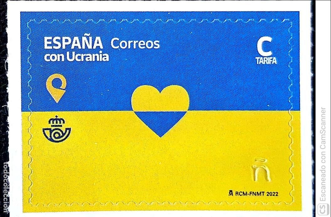 Sellos: Espa&ntilde;a. 5579 Espa&ntilde;a con Ucrania. 2022. Sellos nuevos y numeraci&oacute;n Edifil.