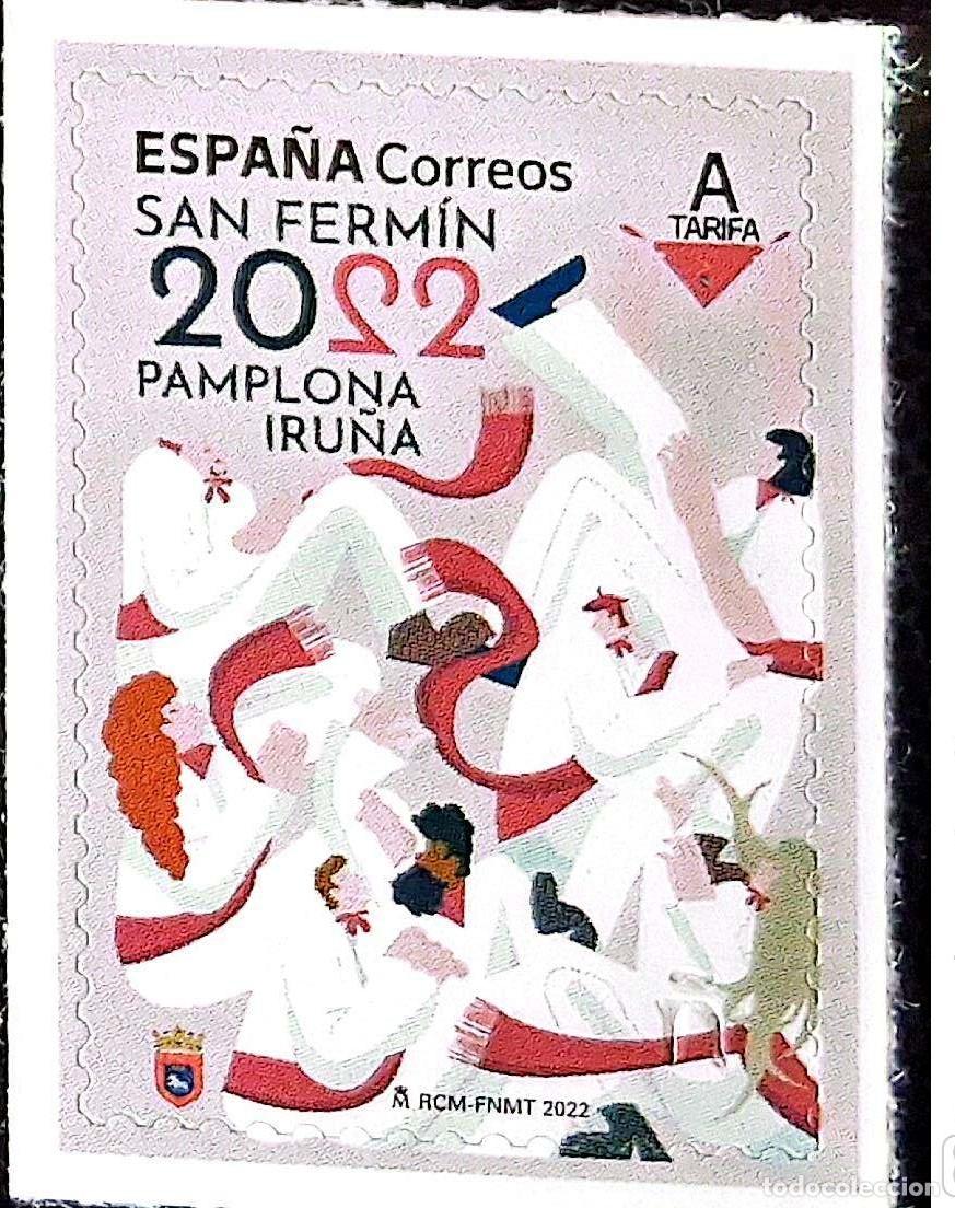 Sellos: Espa&ntilde;a. 5589 Fiestas Populares. San Ferm&iacute;n Pamplona. 2022. Sellos nuevos y numeraci&oacute;n Edifil.