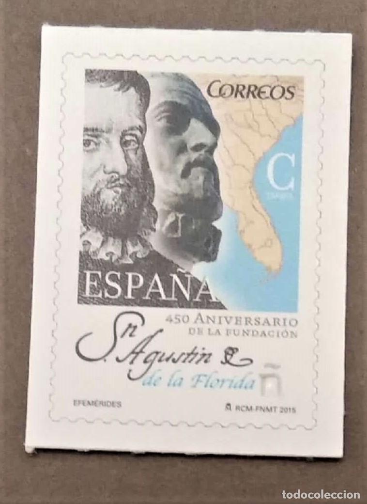 Sellos: Espa&ntilde;a. 4992 San Agust&iacute;n de la Florida. 2015. Sellos nuevos y numeraci&oacute;n Edifil.