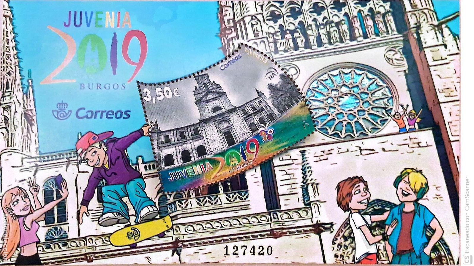 Sellos: Espa&ntilde;a. 5316 HB Juvenia en Burgos. 2019. Sellos nuevos y numeraci&oacute;n Edifil.