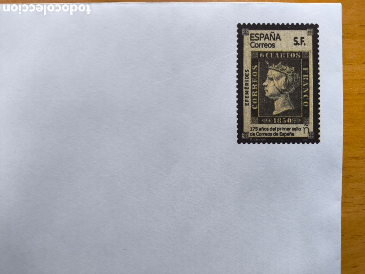 Sellos: Sobre Entero postal con sello servicio filat&eacute;lico