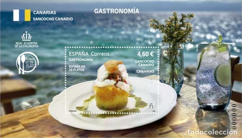 Sellos: ESPA&Ntilde;A 2026 GASTRONOM&Iacute;A 19 PLATOS: CANARIAS. SANCOCHO CANARIO MNH ED 5901 YT 5662