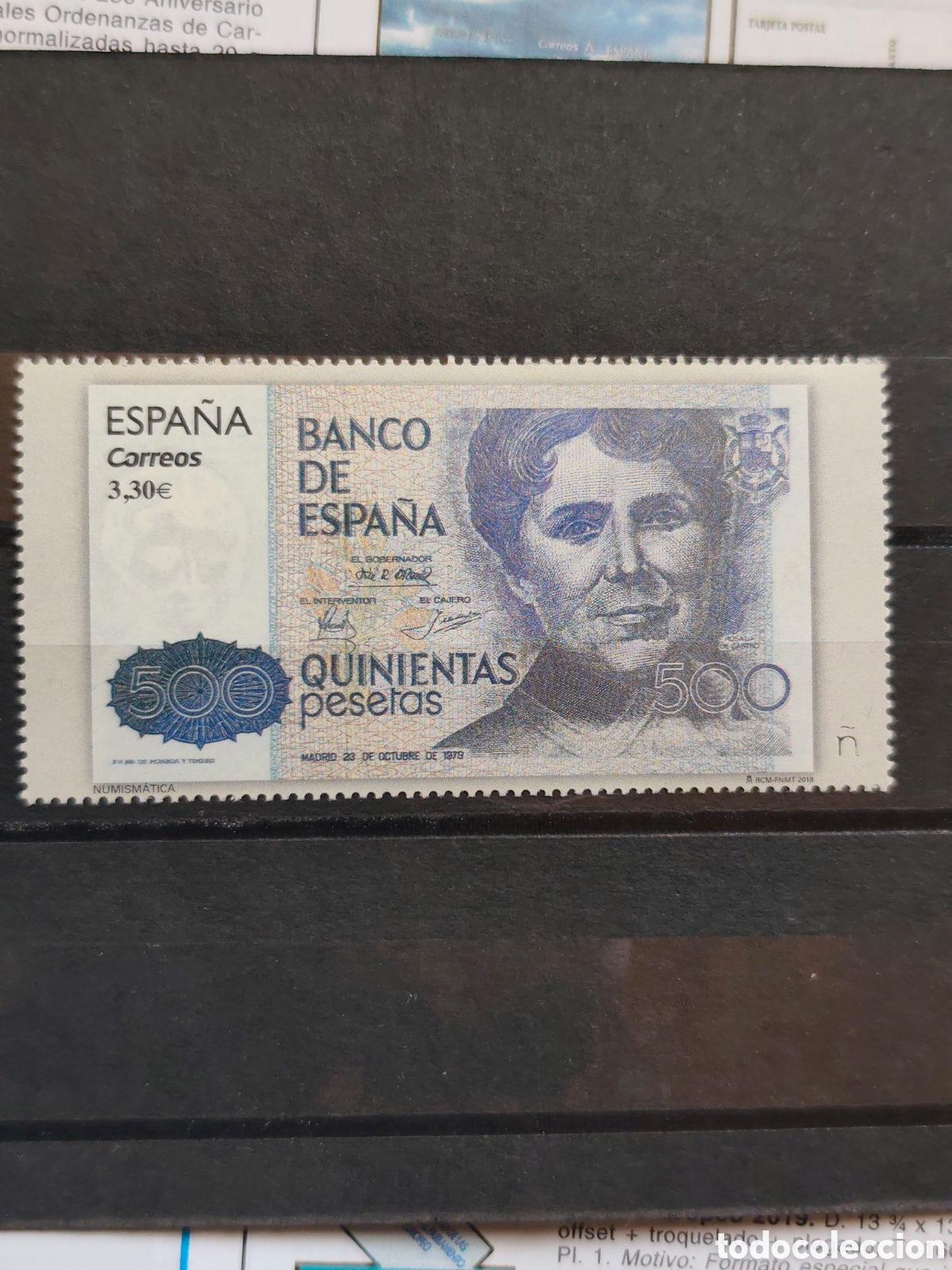 Sellos: Espa&ntilde;a 2018 n&uacute;m 5270 Numism&aacute;ticas Billete de 500 pesetas