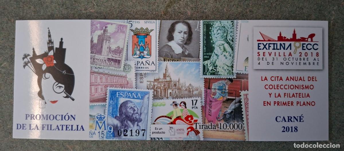 Sellos: CARNET PROMOCION DE LA FILATELIA - ECC, A&Ntilde;O 2018, SEVILLA - TIRADA 10.000 EJEMPLARES ...A3569
