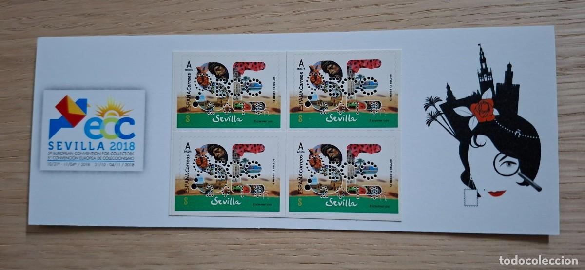 Sellos: CARNET PROMOCION DE LA FILATELIA - ECC, A&Ntilde;O 2018, SEVILLA - TIRADA 10.000 EJEMPLARES ...A3883