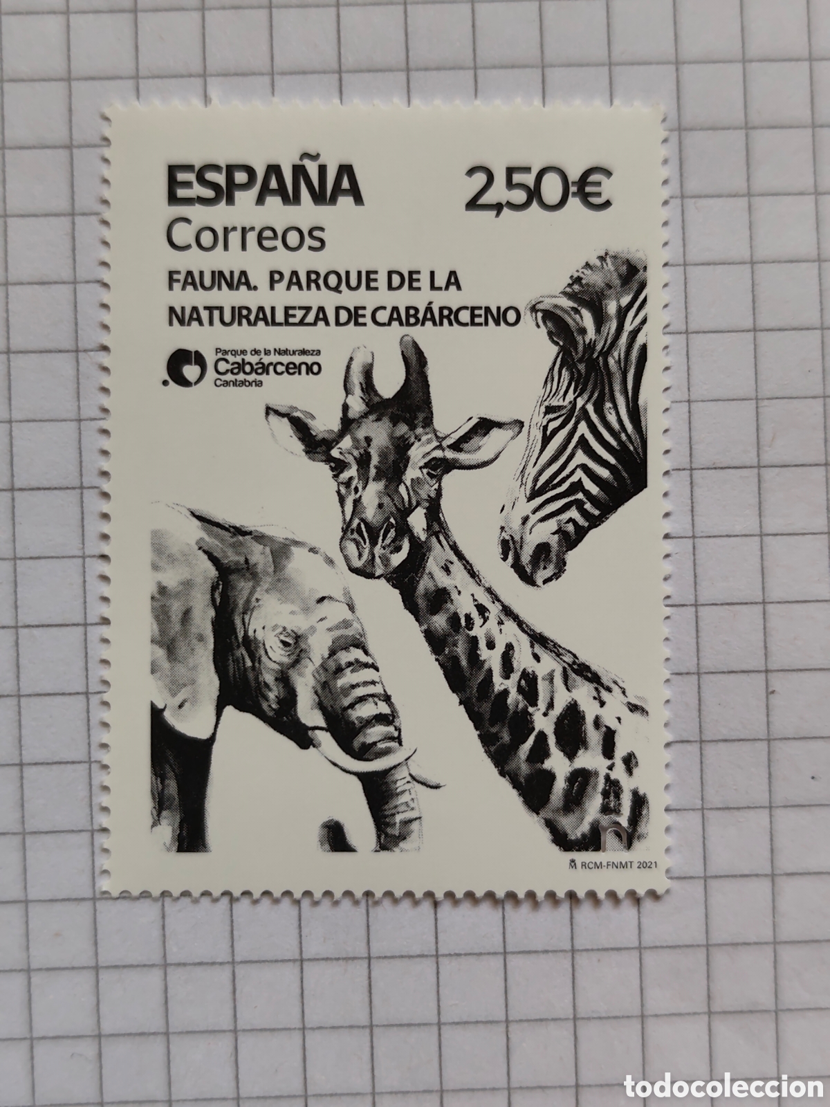 Sellos: 5493 Parque de la Naturaleza de Cab&aacute;rceno.