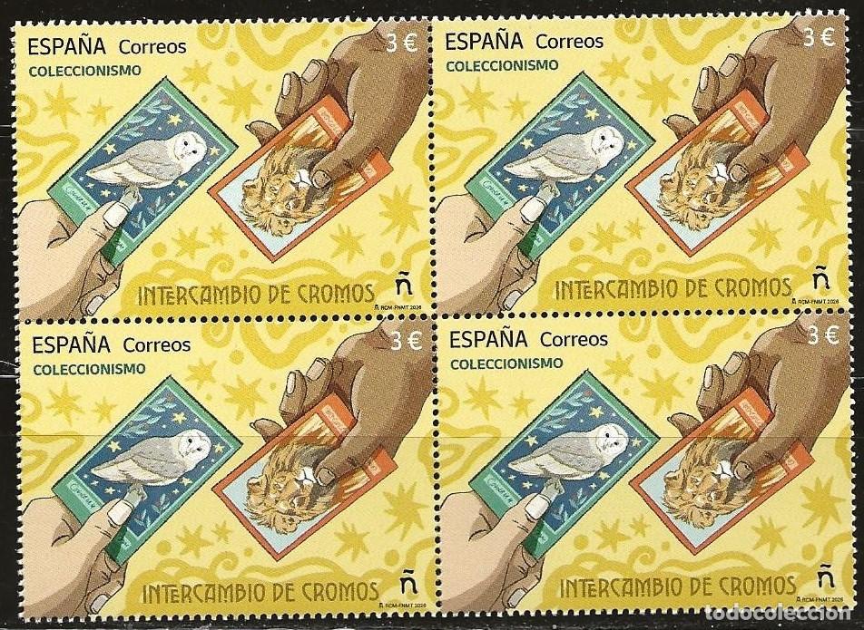 Sellos: ESPA&Ntilde;A 2026 INTERCAMBIO DE CROMOS (NUEVO) X4