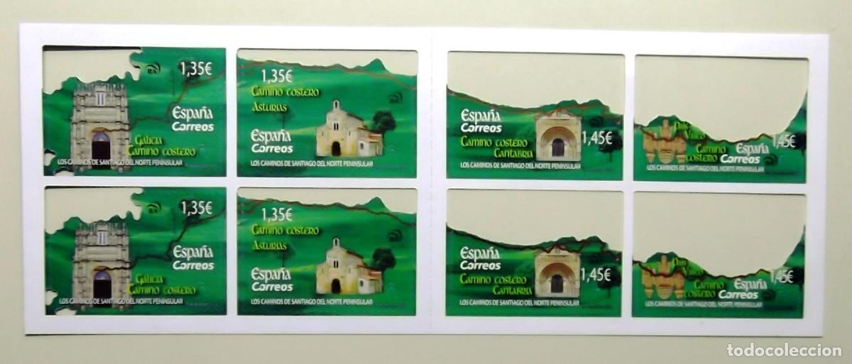 Sellos: 5219C, SERIE NUEVA SIN CH. CARN&Eacute; DE OCHO SELLOS. CAMINOS DE SANTIAGO.