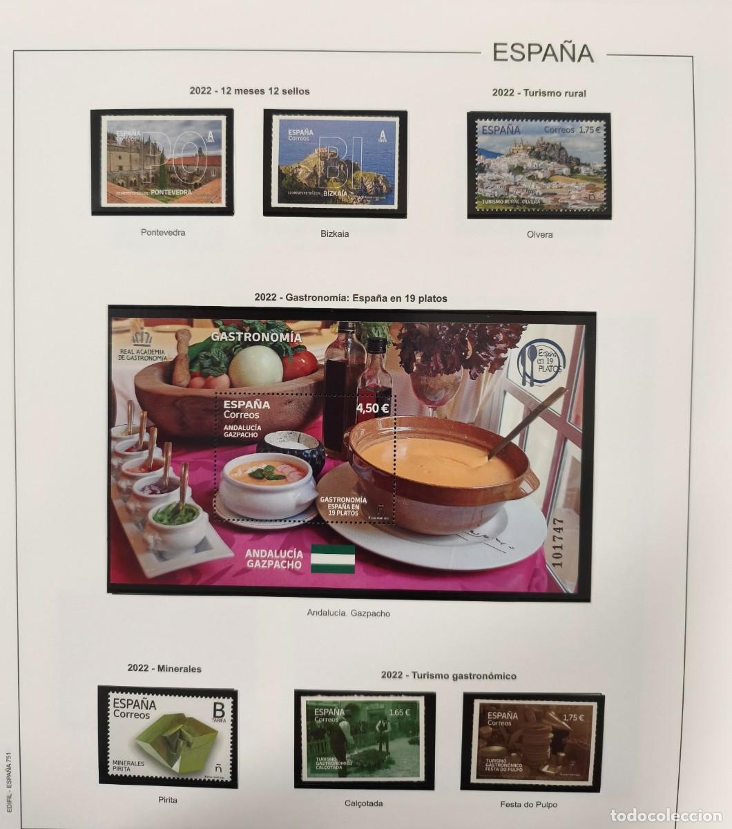 Sellos: ESPA&Ntilde;A. A&Ntilde;O 2022.COLECCION COMPLETA DE SELLOS, HB Y CARNETS. CAT&Aacute;LOGO 475,20&euro;