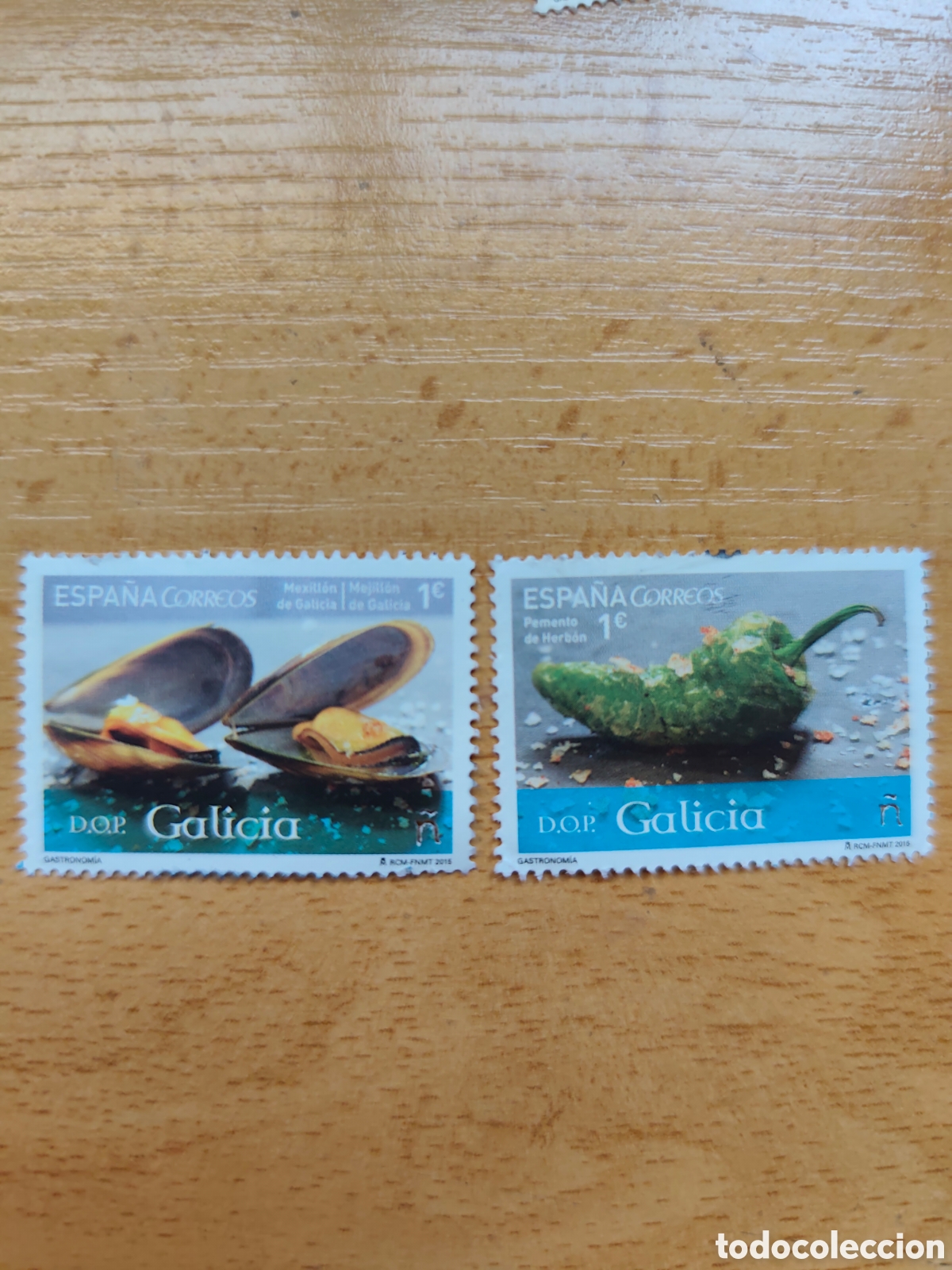 Sellos: Espa&ntilde;a 2015 DO Gastron&oacute;mica de Galicia 4994 AB