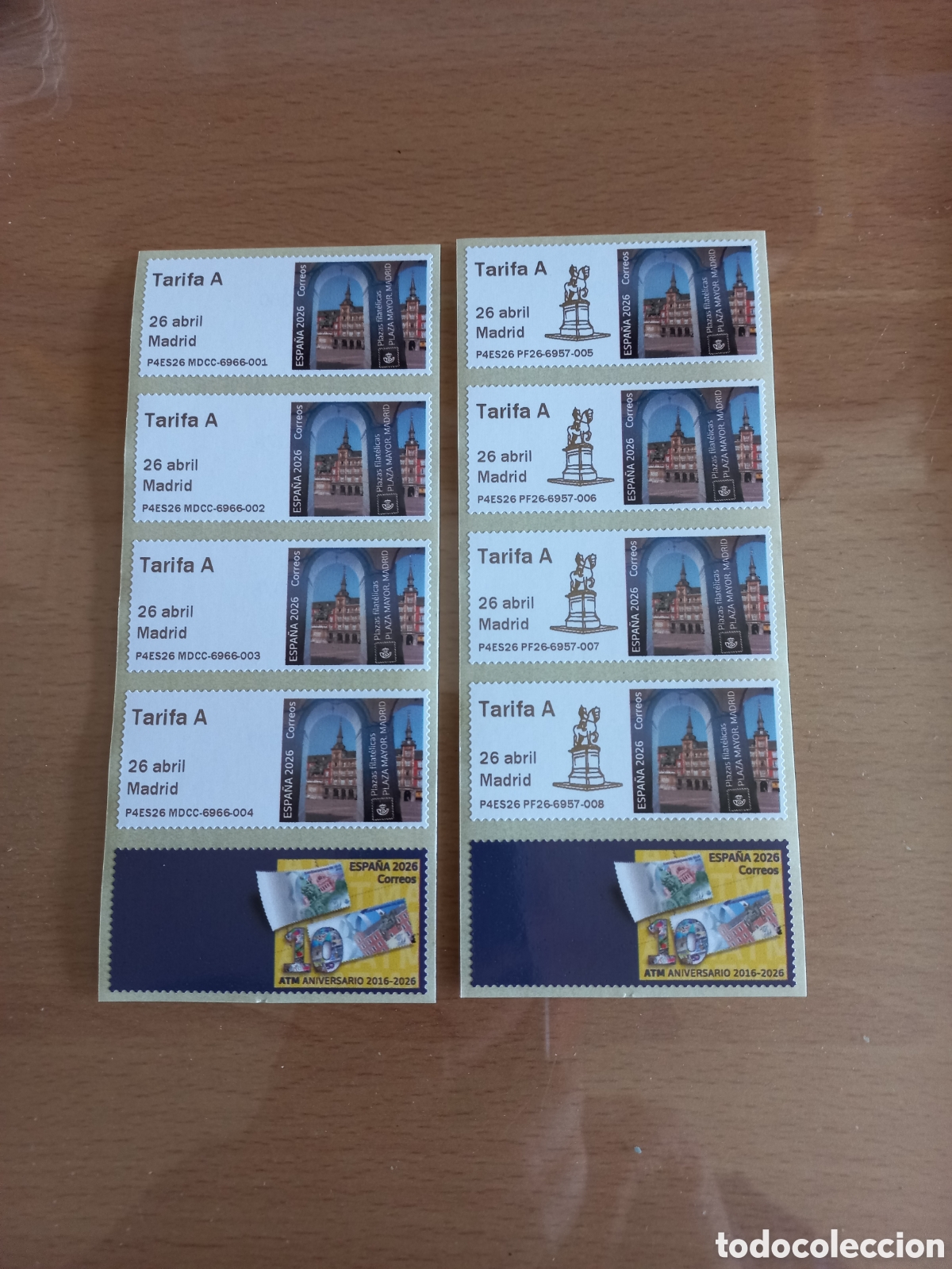 Sellos: ATMS 2 TIRAS TARIFA A PLAZA MAYOR CON LOGO Y SIN LOGO MAS VI&Ntilde;ETA.