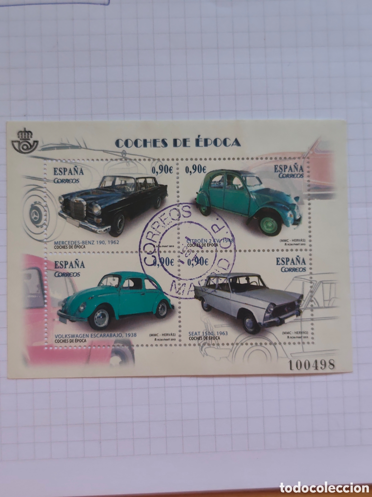 Sellos: 4788 HB Coches de &eacute;poca 2013 Espa&ntilde;a